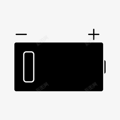 低电量蓄电池能量图标svg_新图网 https://ixintu.com 低电量 电源 网页设计字形图标样式 能量 蓄电池