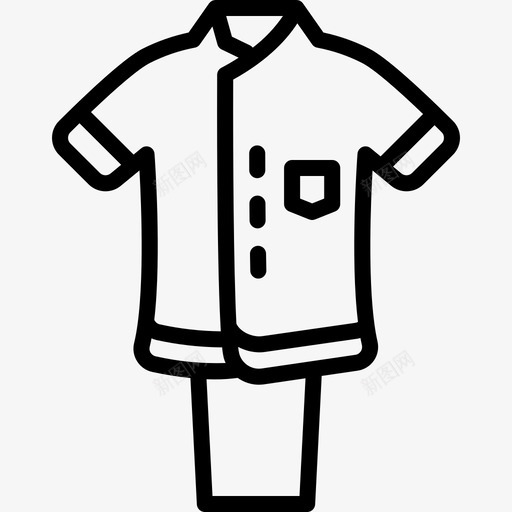 制服服装衣服图标svg_新图网 https://ixintu.com 制服 服装 衣服