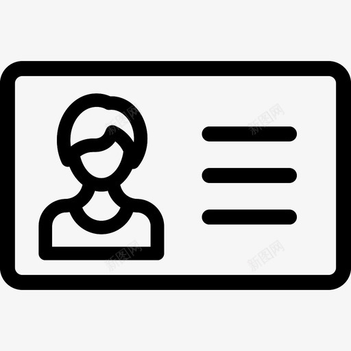 身份证名牌照片图标svg_新图网 https://ixintu.com 名牌 照片 身份证