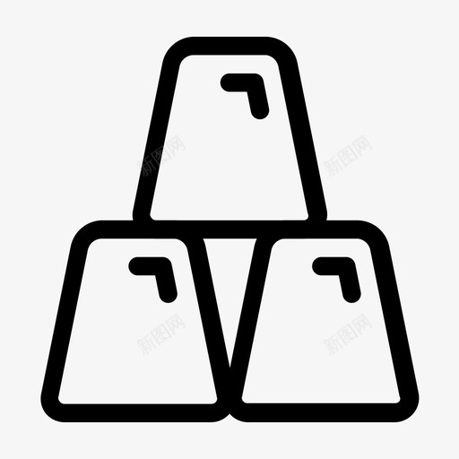 黄金商业金融图标svg_新图网 https://ixintu.com 商业 图标 增长 投资 金融 黄金