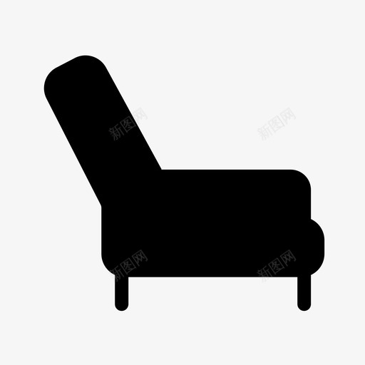 椅子建筑物家具图标svg_新图网 https://ixintu.com 公园 家具 建筑物 房子 椅子