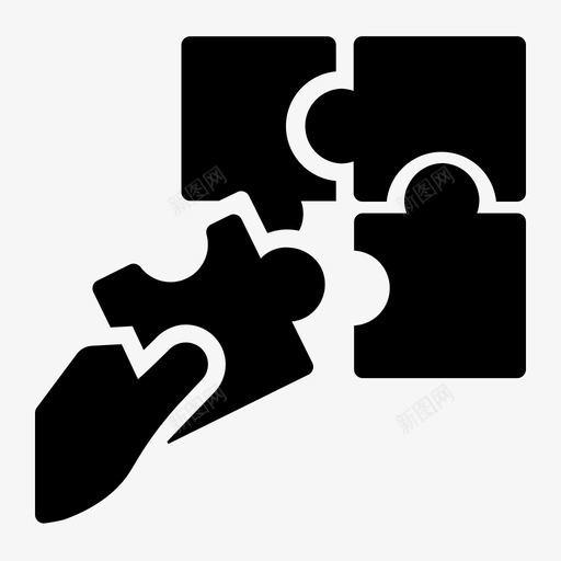 谜题决策计划图标svg_新图网 https://ixintu.com 决策 字形 战略 计划 谜题 项目管理