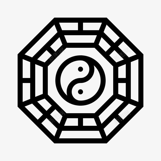 阴阳护身符中国图标svg_新图网 https://ixintu.com 中国 哲学 护身符 新年 道教 阴阳 风水