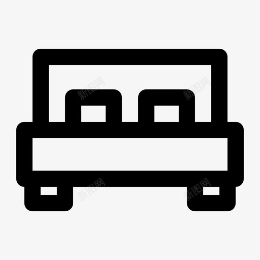 床家具室内图标svg_新图网 https://ixintu.com 套装 室内 家具 房间 睡眠