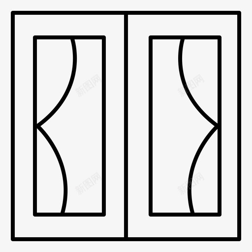 建筑物框架家具图标svg_新图网 https://ixintu.com 家具 建筑物 房子 框架
