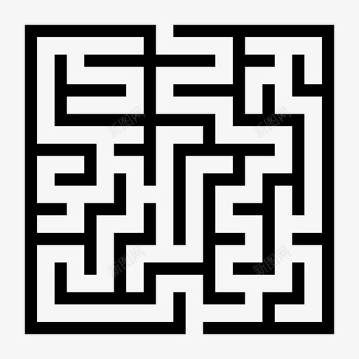 迷宫游戏迷失图标svg_新图网 https://ixintu.com 拼图 游戏 迷失 迷宫