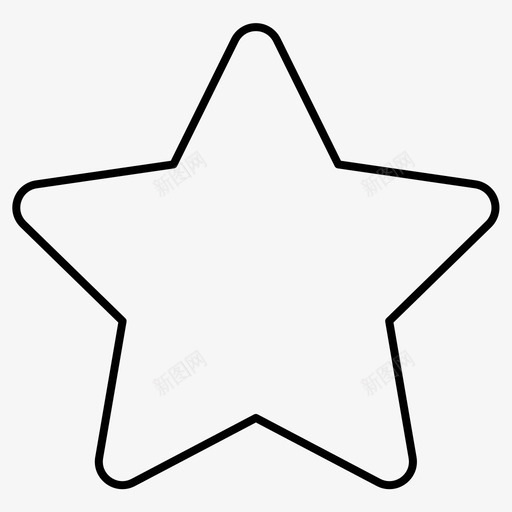 星号速率形状图标svg_新图网 https://ixintu.com 婴儿常规系列23 形状 星号 速率