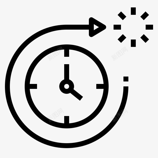 暂时的消失的瞬间的图标svg_新图网 https://ixintu.com 技术 时间 暂时 消失 瞬间 社会 系统 迅速 间的