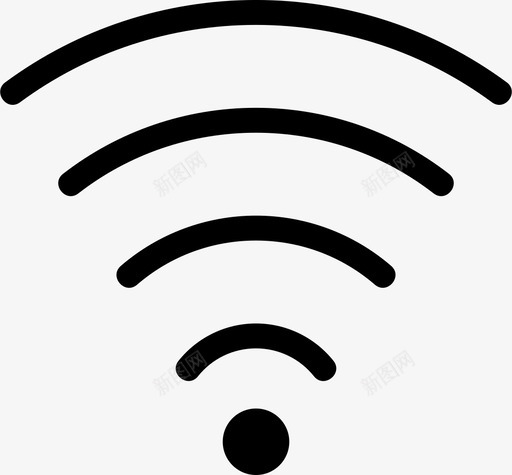 wifi接入连接图标svg_新图网 https://ixintu.com wifi 互联网 信号 应用 接入 接口 连接