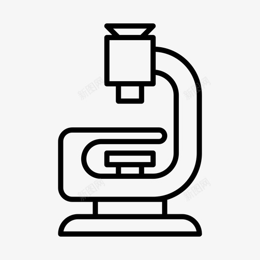 显微镜健康医学图标svg_新图网 https://ixintu.com 健康 医学 显微镜 研究 科学