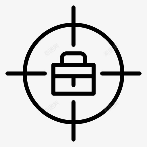 目标成就袋子图标svg_新图网 https://ixintu.com 十字 徽章 成就 目标 袋子