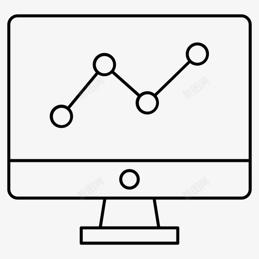 显示器计算机图表图标svg_新图网 https://ixintu.com 医疗细线组43 图表 显示器 科学 计算机