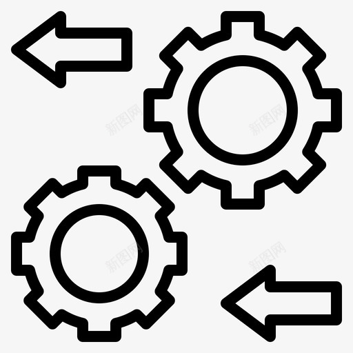 倒退恶化损失图标svg_新图网 https://ixintu.com 倒退 恶化 技术 损失 社会 系统