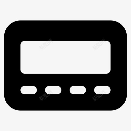 寻呼机通信设备图标svg_新图网 https://ixintu.com canoopi 寻呼机 小工 工具 应用程序 消息 移动 联系人 设备 通信