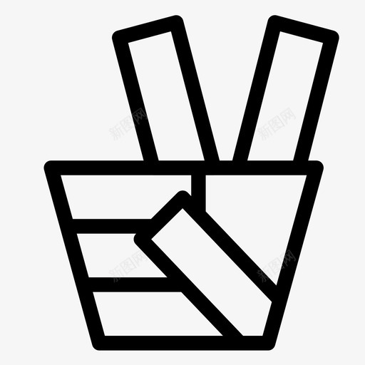和平手指手图标svg_新图网 https://ixintu.com 两个 和平 和平标志 手 手指 独立日