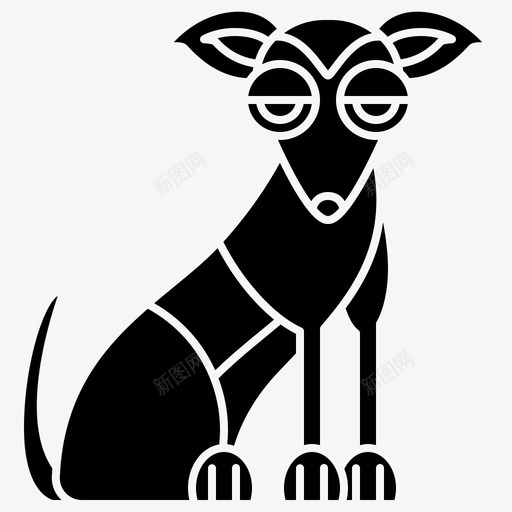 狗品种棕色图标svg_新图网 https://ixintu.com 2字形 品种 惠佩 棕色 猎犬