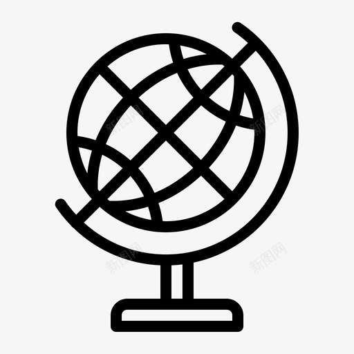 教育地球学校学校大纲图标svg_新图网 https://ixintu.com 学校 学校大纲 教育地球