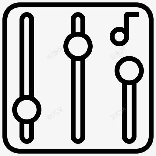 均衡器电子设备启动板图标svg_新图网 https://ixintu.com 启动 均衡器 概要 混音 电子设备 选件 通信