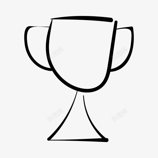 奖杯奖项手绘图标svg_新图网 https://ixintu.com 体育 奖杯 奖章 奖项 手绘 获胜者 运动