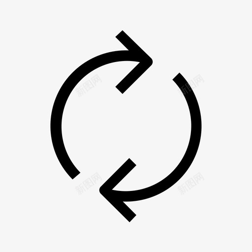 同步箭头备份图标svg_新图网 https://ixintu.com myicon 同步 备份 文件 箭头 系列