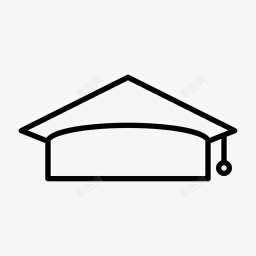 毕业帽通行证学生图标svg_新图网 https://ixintu.com 大学 学校 学生 工具 毕业 通行证