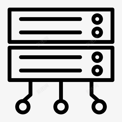 网络计算机数据库图标svg_新图网 https://ixintu.com 数据库 服务器 网络 计算机