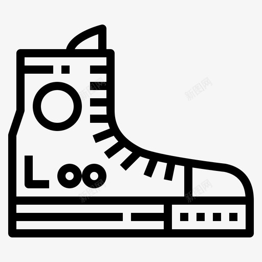 高帮服装时尚图标svg_新图网 https://ixintu.com 时尚 服装 高帮