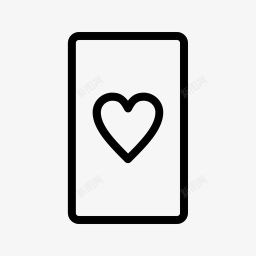 心牌扑克牌图标svg_新图网 https://ixintu.com 心牌 扑克牌