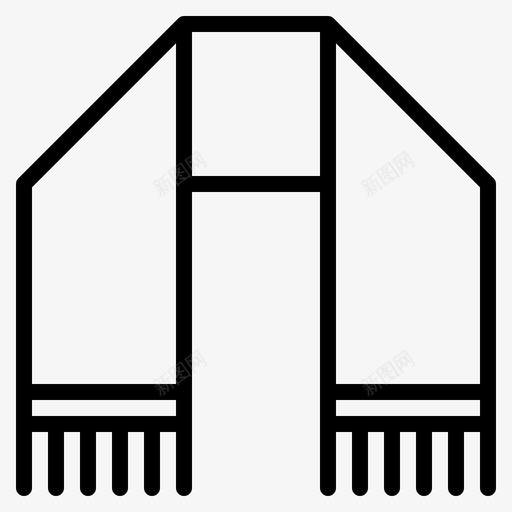 采购产品围巾衣服时装图标svg_新图网 https://ixintu.com 女装 时装 衣服 采购产品围巾
