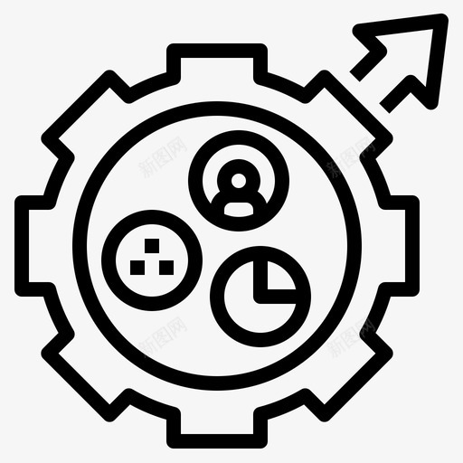度量增长指标图标svg_新图网 https://ixintu.com 增长 度量 技术 投资 指标 社会 系统 组合 统计