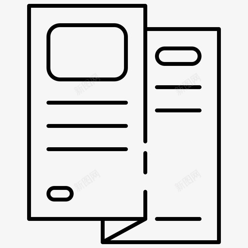 小册子传单市场营销图标svg_新图网 https://ixintu.com 传单 塔纳康传统营销 小册子 市场营销
