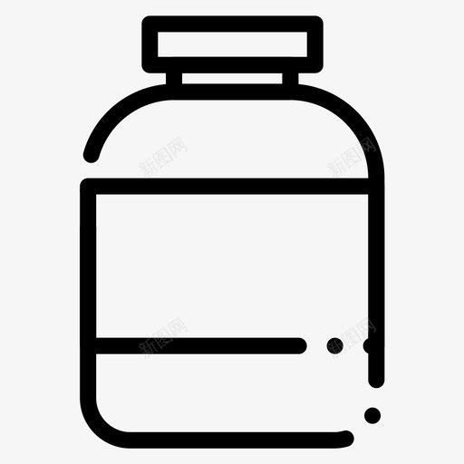 药品蛋白质补充剂图标svg_新图网 https://ixintu.com 片剂 药品 虚线 蛋白质 补充 运动
