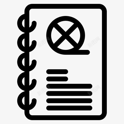 电影院书籍娱乐图标svg_新图网 https://ixintu.com cenima 书籍 娱乐 电影 电影院 笔记本