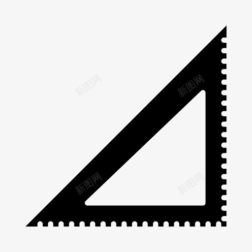 尺学量图标svg_新图网 https://ixintu.com 学 学生 定方 尺 教育扎实 直 量
