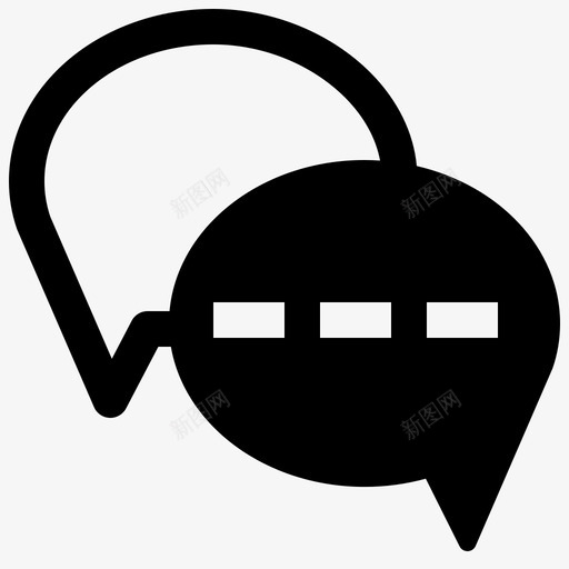 通话聊天用户界面g1图标svg_新图网 https://ixintu.com 用户界面g1 聊天 通话