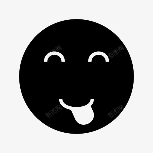 脸表情有趣图标svg_新图网 https://ixintu.com 人 快乐 有趣 脸 表情
