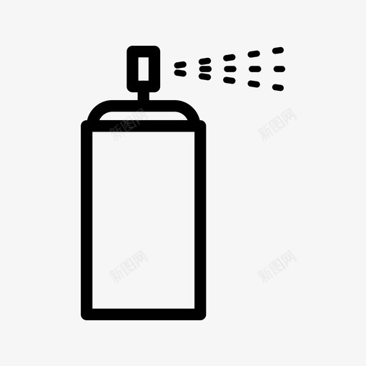喷雾罐喷枪除臭剂图标svg_新图网 https://ixintu.com 喷枪 喷雾 工具 除臭剂