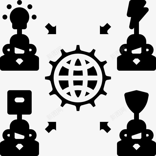 外包开发资源图标svg_新图网 https://ixintu.com 业务 团队 外包 工作 开发 资源
