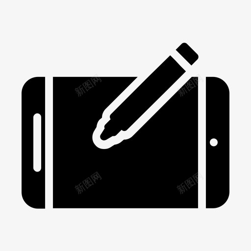 平板电脑设备手持设备图标svg_新图网 https://ixintu.com ipad 小工具和设备固态 平板电脑 手持设备 设备