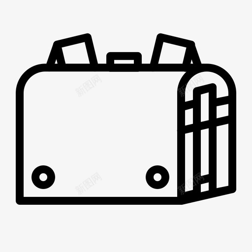 书包箱子小学图标svg_新图网 https://ixintu.com 书包 学校和教育系统大纲 小学 箱子