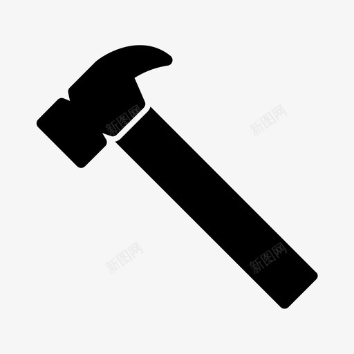 锤子建筑承包商图标svg_新图网 https://ixintu.com 工业 工具 建筑 承包商 结构 设备 锤子