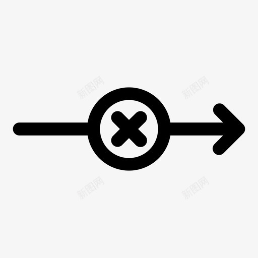 阻塞路径路径错误图标svg_新图网 https://ixintu.com 杂项 网络技术 路径 错误 阻塞