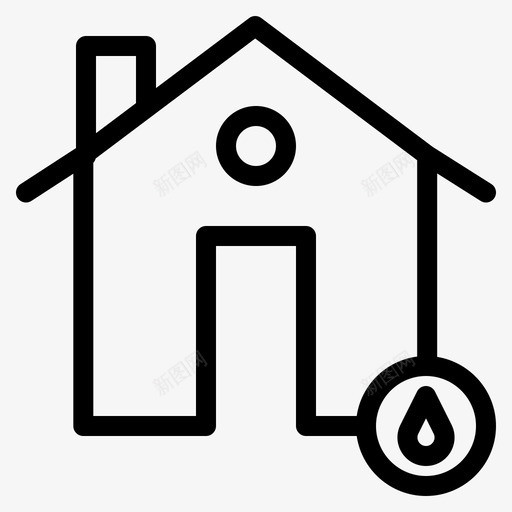 建筑物房产火灾图标svg_新图网 https://ixintu.com 建筑物 房产 房屋 火灾 炎热