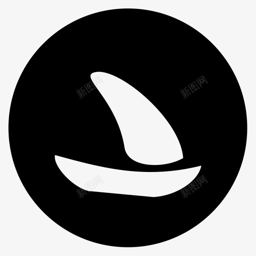 船海滩独木舟图标svg_新图网 https://ixintu.com 假日 大海 海滩 独木舟