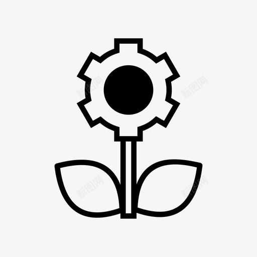 生物技术教育叶图标svg_新图网 https://ixintu.com 技术 教育 植物 生物技术