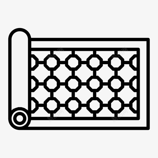 地毯装饰家具图标svg_新图网 https://ixintu.com 内饰 地毯 家具 现代 装饰