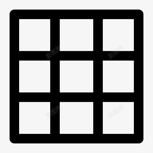 网格文档布局图标svg_新图网 https://ixintu.com 大纲 媒体 布局 文件夹 文档 模板 网格
