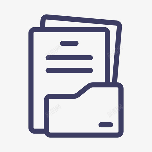文件夹svg_新图网 https://ixintu.com 文件夹 文档 文件 报告 报告书 资料 库 file document folder report data libraries 线性 单色 简约 精美