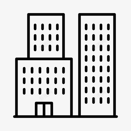 总部公寓大楼图标svg_新图网 https://ixintu.com 公寓 城市 城镇 大楼 建筑 总部