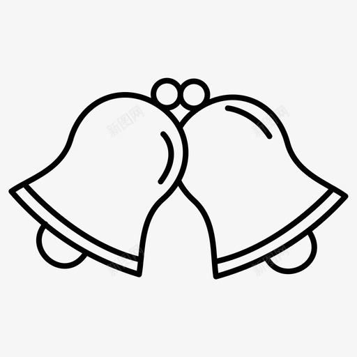 铃铛装饰品铃声图标svg_新图网 https://ixintu.com 圣诞 常规 系列 装饰品 铃声 铃铛